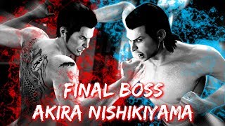 Yakuza Kiwami  Boss Battles 24  Akira Nishikiyama EXHARD [upl. by Gaylor]