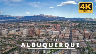 Albuquerque New Mexico by Drone  Albuquerque City in 4K Aerial View  Albuquerque usa 4k NM [upl. by Euseibbob]