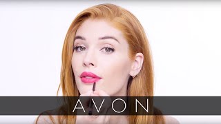 How to Apply Perfectly Matte Lipstick  Avon [upl. by Gorges406]