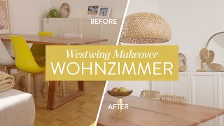 Wohnzimmer Umgestaltung Tipps für eine neue Einrichtung  Westwing Makeover [upl. by Nalod]