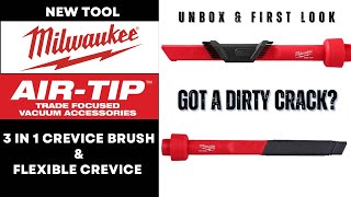 Milwaukee Air Tip Crevice Tools  3 in 1 Brush amp Long Reach Flexible Crevice Tool for your Shop Vac [upl. by Timrek269]