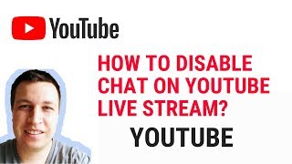 HOW TO DISABLE CHAT ON YOUTUBE LIVE STREAM [upl. by Zeiger]