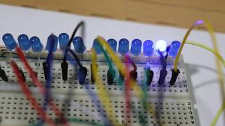 Part A Basic working of 4017  Cascade and make 25 LED chaser circuit [upl. by Otho627]