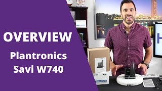 Plantronics Savi W740 WO2  PRODUCT OVERVIEW  Convertible Wireless Headset for Office [upl. by Ahseenat406]