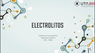 Clase nº 8  1 Electrolitos [upl. by Drarej280]