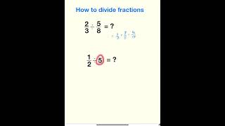 How To Divide Fractions [upl. by Ttirb845]