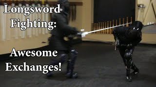 Longsword Fighting  Awesome Exchanges [upl. by Asena]