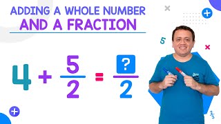 Adding a FRACTION and a WHOLE NUMBER [upl. by Edwina327]