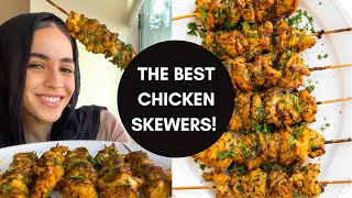 The Best CHICKEN SKEWER Recipe 30 Minute Dinner [upl. by Anahsahs]