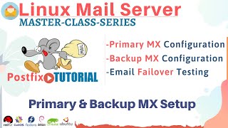 Linux Mail Server Configuration  Postfix Tutorial  Primary and Backup MX Server Configuration [upl. by Consalve]