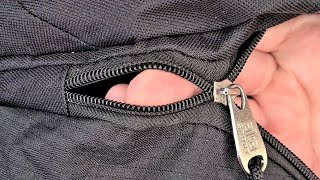 How to mend a zipper on a bag [upl. by Lambrecht]