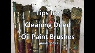 Cleaning Oil Brushes  NO SOLVENTS [upl. by Eiramlatsyrk]