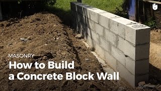 How to Build a Concrete Wall  DIY Projects [upl. by Deeanne]