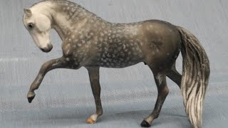 Painting a Dappled Grey Model Horse  Tutorial Series Part 4 [upl. by Aicak]