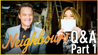 Neighbours QampA  Stefan Dennis Paul Robinson amp Rebekah Elmaloglou Terese Willis  Part 1 [upl. by Eilama975]