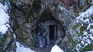 Trapped in a Blizzard Mysterious Cave Shelter Saves My Life [upl. by Crispin701]