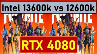 RTX 4080 benchmarks with intel 13600K vs 12600K 10 Games tested [upl. by Cheria]