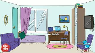 Dans ma chambre chanson pour les enfants  My room in French song for kids [upl. by Haisej]