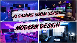 10 GAMING ROOM SETUP MODERN DESIGN [upl. by Apilef]