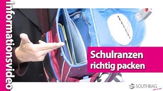 Schulranzen das richtige packen [upl. by Odraude943]