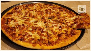 Barbecue Chicken Pizza  BBQ Pizza  Simple amp Tasty Recipe [upl. by Esom]