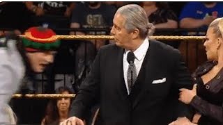 Fan attacks Bret Hart at WWE HALL OF FAME 2019 [upl. by Loferski]