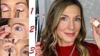 Makeup 101 for Mature Beginners  3Step Eyeshadow Tutorial [upl. by Sila]