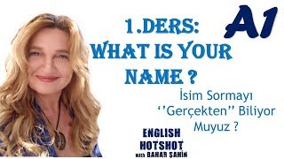 SIFIRDAN İNGİLİZCE 1DERS Common QuestionsWhat is your name [upl. by Sedgewake662]