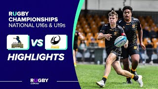 U16s ACT Brumbies v Western Force Highlights  National Rugby Championship Round 1 [upl. by Aleet]