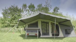 2018 Campooz Lazy Jack trailer tent review Camping amp Caravanning [upl. by Lynea]