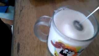 Aerolatte Review Frothing Cold Milk In Under 1 Minute [upl. by Ynohtnanhoj]