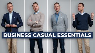 The ULTIMATE Business Casual Capsule Wardrobe  15 Menswear Wardrobe Essentials [upl. by Nuawad279]