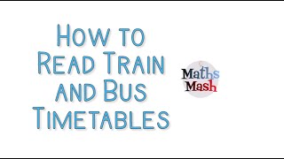 How to Read and Use Train and Bus Timetables [upl. by Hassadah]