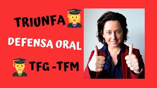 CONSEJOS para la DEFENSA del TFG TFM [upl. by Ahsem]