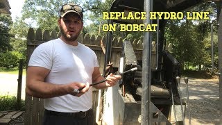 Replace Hydraulic line on Bobcat [upl. by Nahama506]