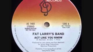 Fat Larrys Band  Act Like You Know Dj quotSquot Rework [upl. by Eimyaj]