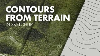 How to Generate A Contour Map with Sketchup [upl. by Salokkin]