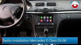 Mercedes Benz EClass 20032008 W211 Radio Installation [upl. by Nivlad]