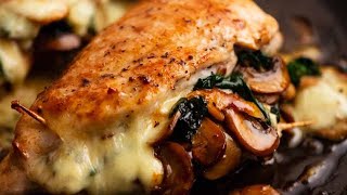 Mushroom Stuffed Chicken Breast [upl. by Estell]