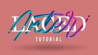 Interlaced Lettering Tutorial  Adobe Photoshop amp Illustrator [upl. by Ingamar105]