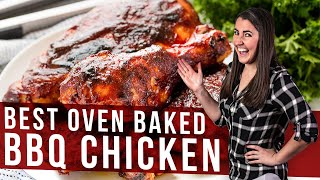 How to Make Oven Baked BBQ Chicken  The Stay At Home Chef [upl. by Blisse]