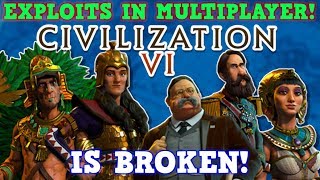 Civilization 6 is A PERFECTLY BALANCED GAME WITH NO EXPLOITS  Multiplayer Production Exploits [upl. by Aissilem]