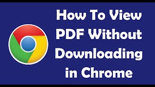 How To View PDF Without Downloading in Chrome [upl. by Pleione]