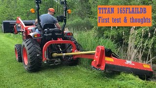 7 Testing a Titan 3Point Offset Flail Ditch Bank Mower [upl. by Walliw]