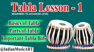 Learn Tabla Lesson  1  Basics of Tabla Parts Important Bols [upl. by Downey]