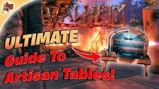 Valheim  Ultimate Guide To Artisan Tables Walkthrough  Guide [upl. by Moht]