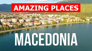 Macedonia country tour  Attractions lakes mountains nature cities  4k video  North Macedonia [upl. by Chere]